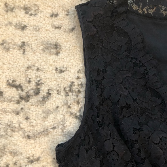 Banana Republic Black Lace and Knit party dress size 6 - Picture 6 of 8